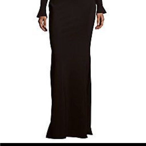 LA PETITE ROBE 🖤 by Chiara Boni Jornei Crystal Grommet V Neck Maxi Dress Black - Picture 6 of 16